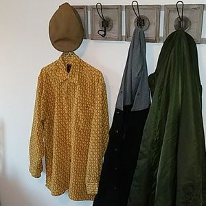 Gold Retro inspired vintage long sleeve shirt